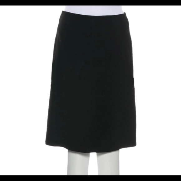 PRADA Skirt 42 M Wool Blend Black Italy Work Business Office Prada Prada - Picture 4 of 17